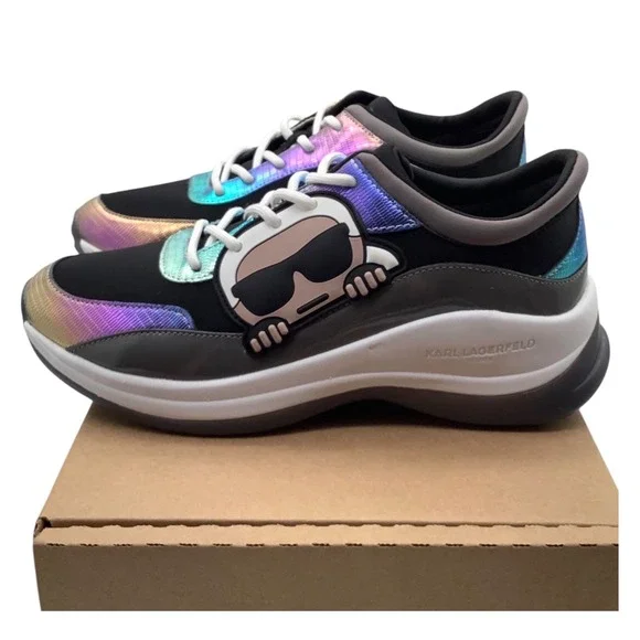Karl Lagerfeld Paris Cotyil24 Iridescent Character Sneakers Black Multi  9M