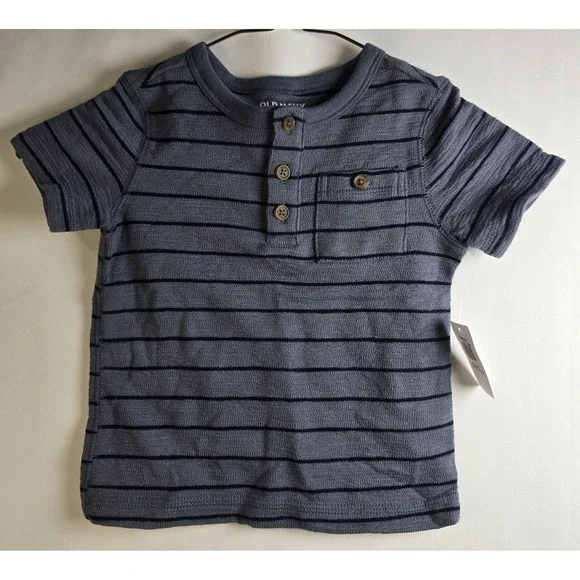 Old Navy T Shirt  Boy 18-24m  Bray/Blue Short Sleeve Soft Old Navy