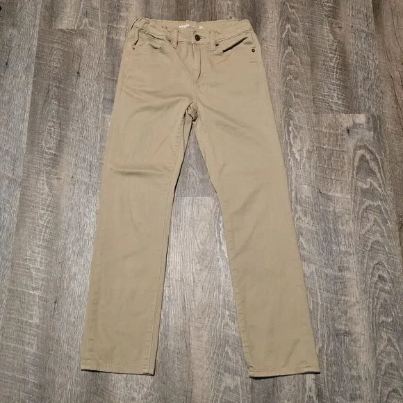 Old Navy Stretch 360 Kids Khaki Tan Brown Slim Size 12 Casual Pants