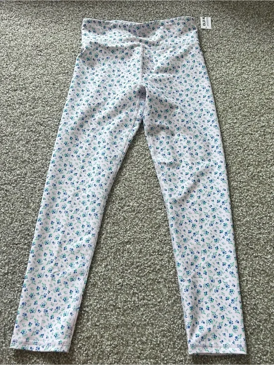 NWT Old Navy Girls Powersoft Floral Leggings