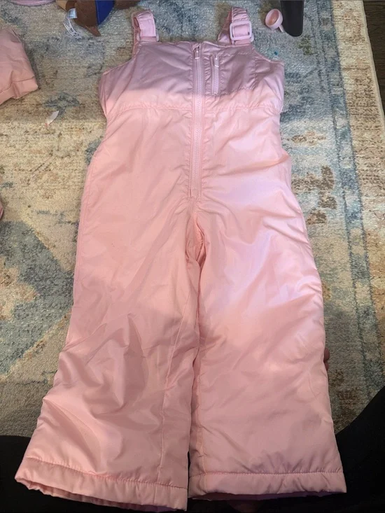 Old Navy Light Pink Girls' Snow Bib