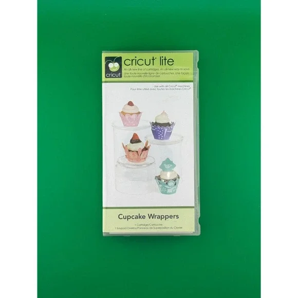 Cricut lite Cartridge ~ CUPCAKE WRAPPERS ~ 2000157 ~ Used