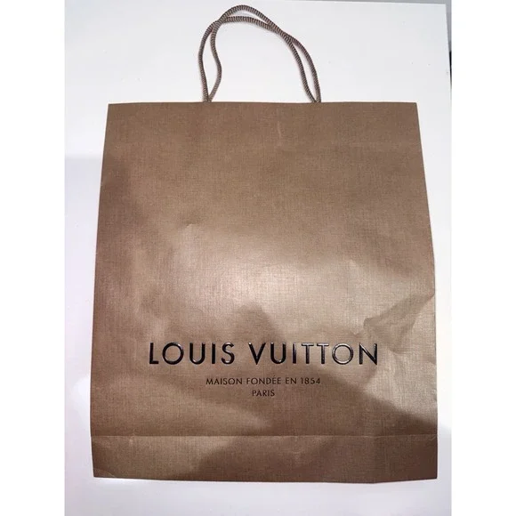 Louis Vuitton‎ Authentic Empty Shopping Paper Bag Brown