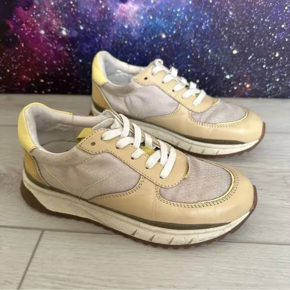 Madewell Kickoff Trainers White‎ Gray Suede Canvas Sneakers Women’s Sz 5 MWL