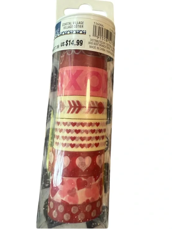 8 roll tube set of Recollections Galentine's Day watercolor washi tape