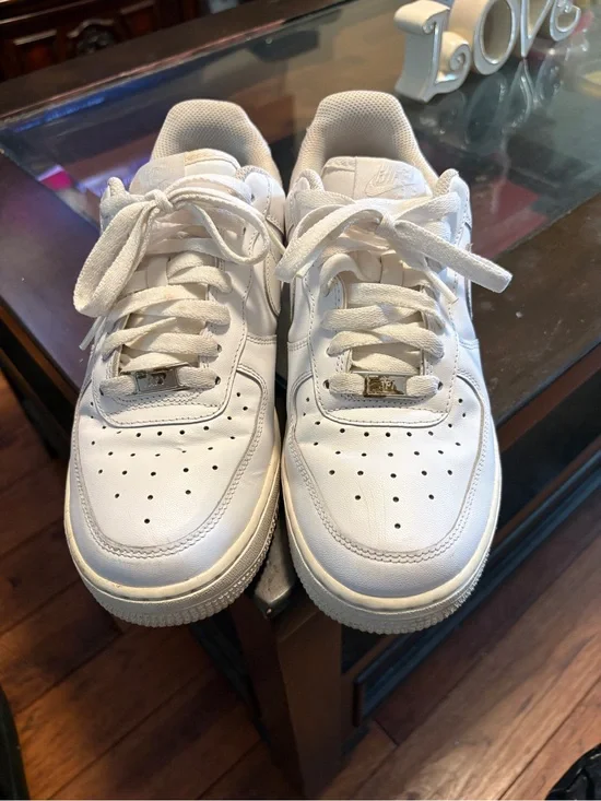 White Nike Air Force 1 Sneakers