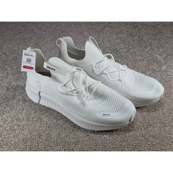 UNOS by Target White Knit Expandable Sneakers Womens 12.5-13.5 Mens 11-12 NWT