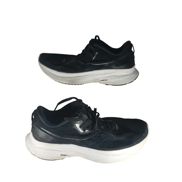 Saucony Guide 15 Running Shoes 8 Black White Supportive Athletic Sneaker