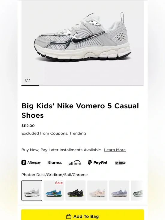 Big Kids' Nike Vomero 5 Casual Shoes