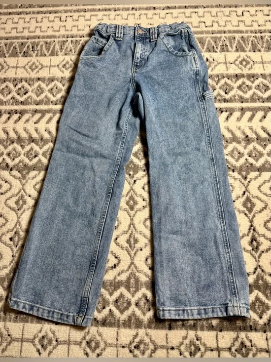 Old Navy Vintage 90s Baggy Carpenter Denim Jeans Boys Painters Pants Size 10