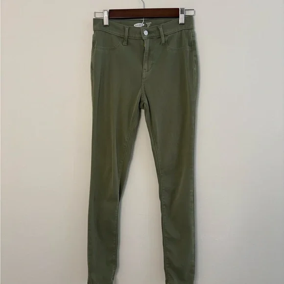 Old Navy Girls Size 16 Green Pants Ballerina Leggings Stretch Girly fall school