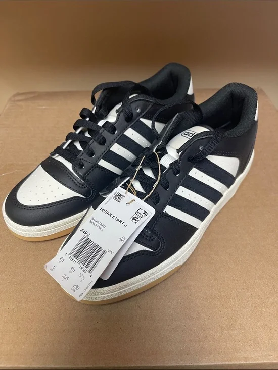 adidas Break Start Low-Top Sneakers in Black and White