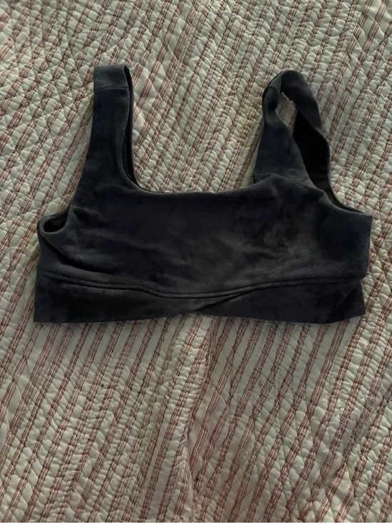 Old Navy Active Charcoal Grey Scoop-Back Sports Bra