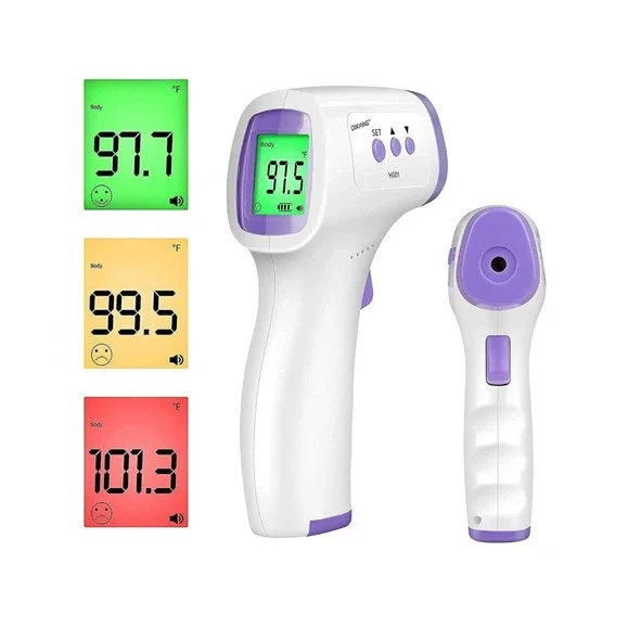 No Touch Forehead and Body Infrared Thermometer with Fever Alarm