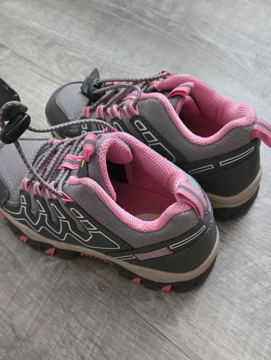 OVO Kids Gray and Pink Trail Sneakers