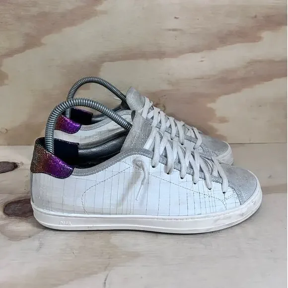 P448. - Johnny Dama - Sneakers - White/Gray - Women's - 7.5