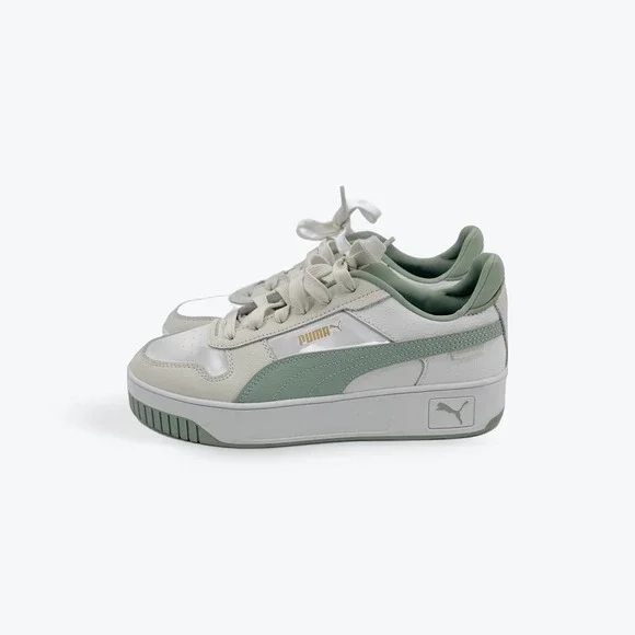 PUMA CA Pro‎ Women's Sneakers Athletic Shoes Sage Green White Platform