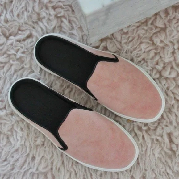 ZCD Montreal size 39 Nico pink suede slip on mule loafer sneakers