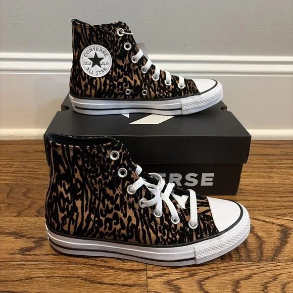 Converse Chuck Taylor All Star Hi Leopard Print Women's Shoes Size 5.5 A17948F