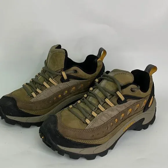 Merrell Pulse Sage Green/yellow Hiking Sneakers