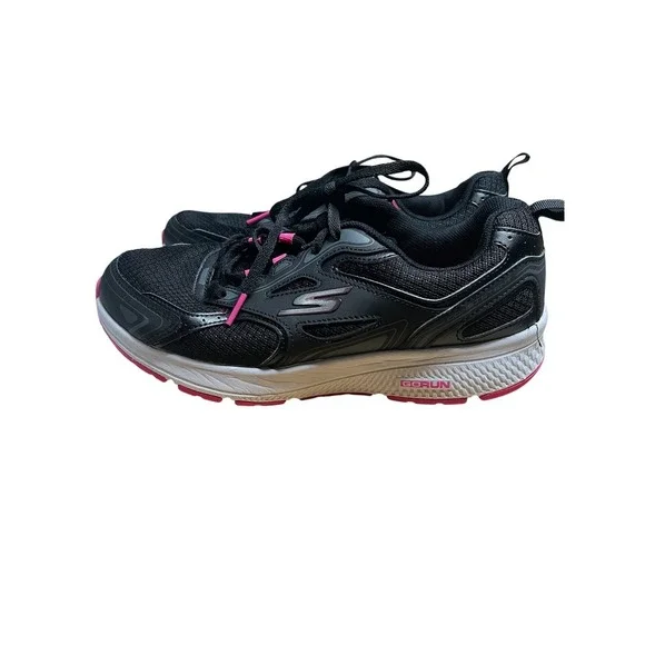 Skechers GOrun Consistent Women's Running Shoes - Black/Pink -   Size 8.5