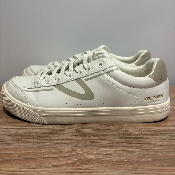 Tretorn Ladies Hopper White Sneakers size 8.5‎