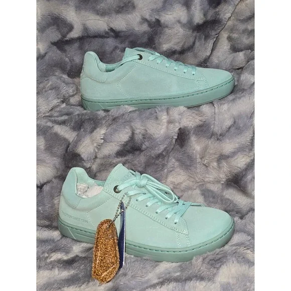 NWB Birkenstock Levin Coolpop‎ Blue Suede Lace Up Sneakers Size 36/ w us 5.5