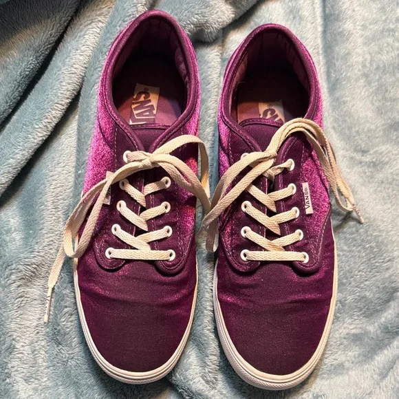 Vans Women's velvet Purple Sneakers Size 7