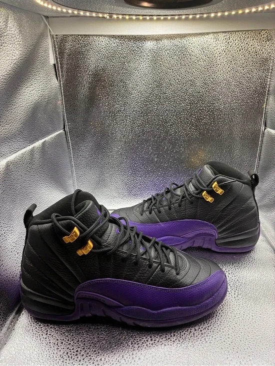 Black & Purple Men's Athletic High-Top Sneakers