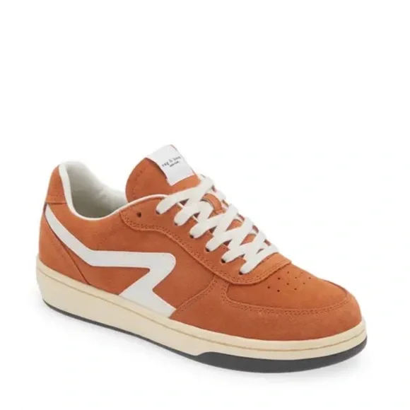 Rag & Bone Retro Court Sneaker Arch Support Size 5.5 Sequoia Suede