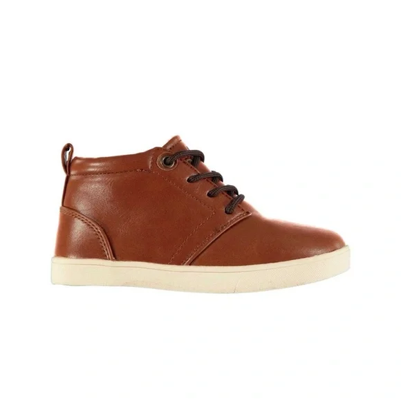 Soviet Kids Brown Whitehall Mid Height Lace Up Chukka Boot Sneakers Size 9