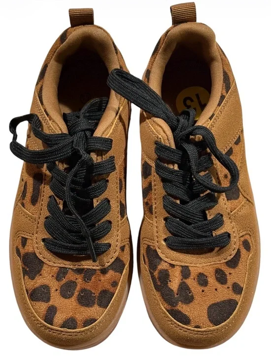 BRAND NEW Leopard Print Suede Sneaker