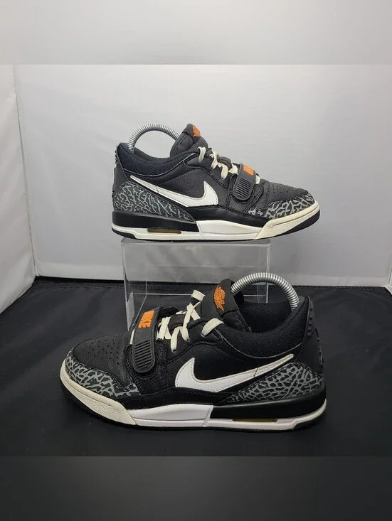 Nike Air Jordan Legacy 312 Low CD9054-018 Black White Wolf Grey kids Size 6.5Y