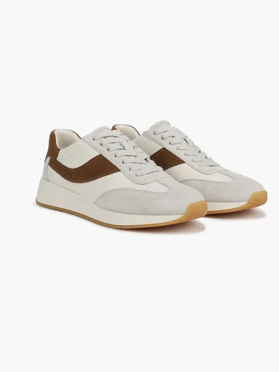 VINCE Olla Runner Sneaker  $250 won size 8 gently used Color: Whitestone Elmwood
