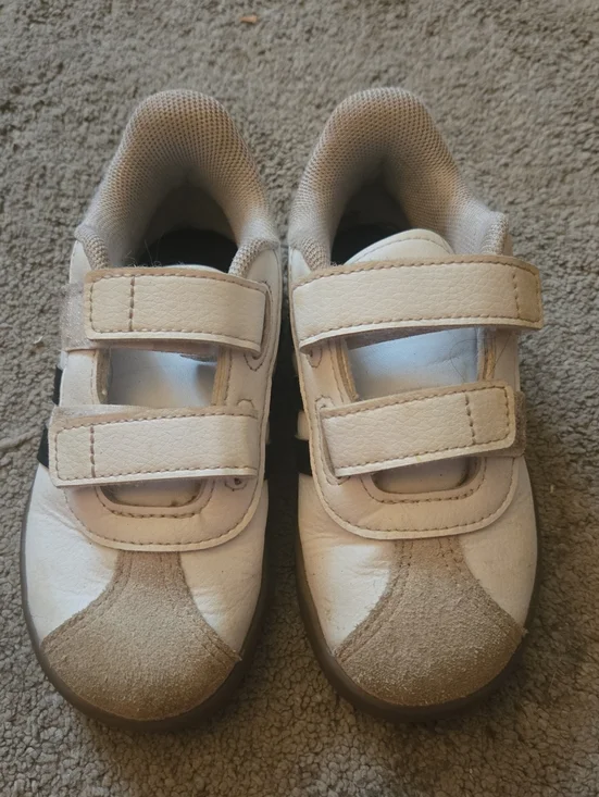 adidas Kids Beige Velcro Sneakers