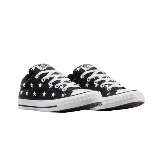 Converse CTAS Street Star Pattern Oxfords Women Size 10  Stars A17173F Black NWT