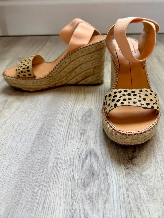 Dolce Vita - Leopard Print - Espadrille Wedge Sandals / Strap Heels