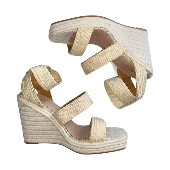 Wedge Sandal  Quipd Tan Size 10 Neutral Color NWOB Y2K Summer Beachy Vacation