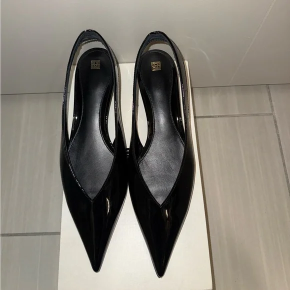Toteme Wedge Slingback, 40, Black