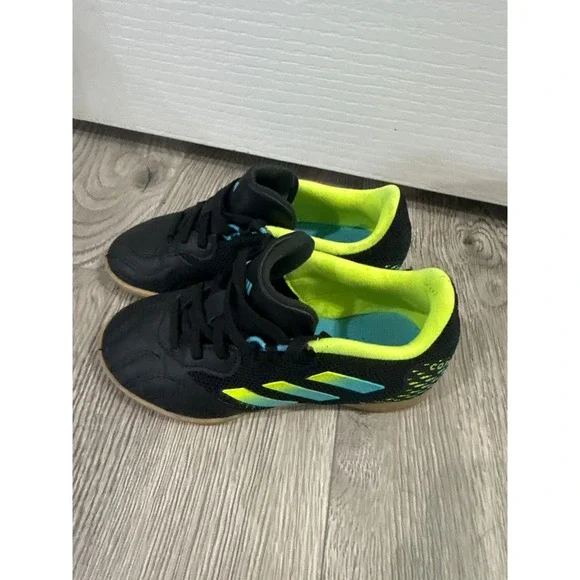 Adidas Kids Copa Sense.3 Indoor Soccer Shoes Black Neon Size‎ 11.5K
