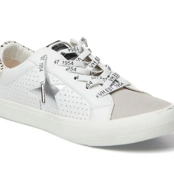 Vintage Havana White and Gray Kids Sneakers