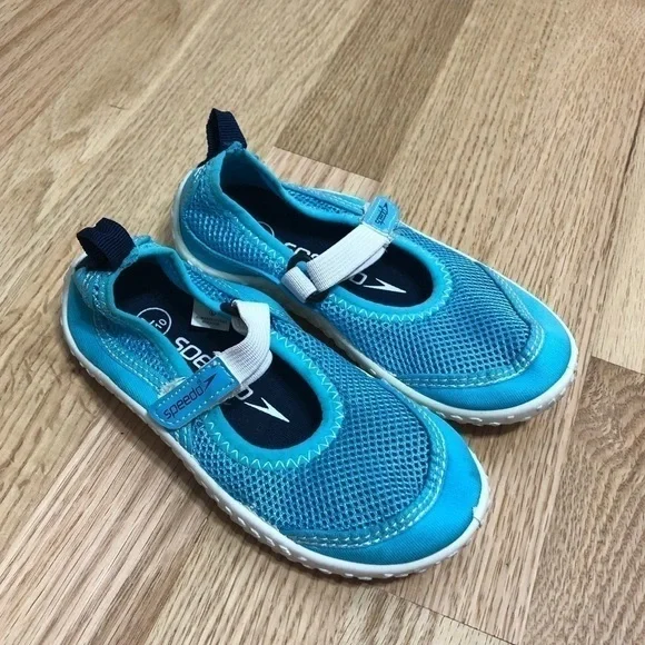 Speedo Blue Water Shoes Kids Toddler Blue Sz 9