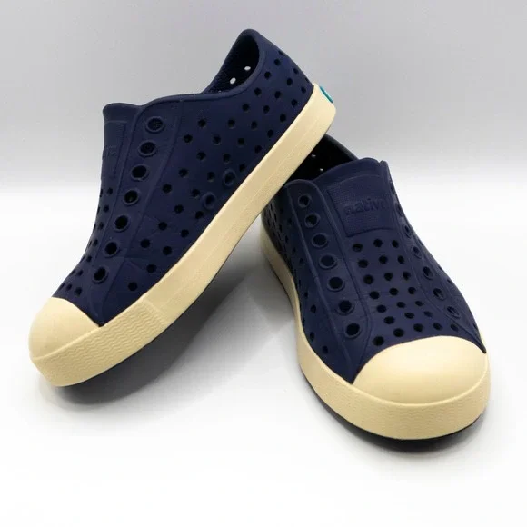 Native Shoes Kids Jefferson C11 Navy Blue Slip On EVA Water Sneakers Playground