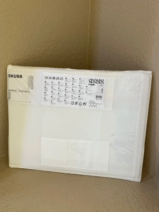 IKEA SKUBB Closet Organizer with 6 Compartments Storage White 403.000.49 NEW