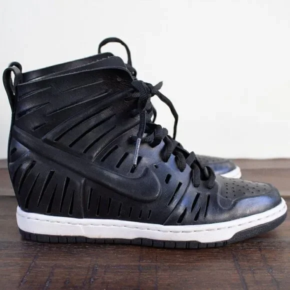 Nike Dunk Sky Hi 2.0 Joli Black Shoes Sandal Wedge Women’s‎ Size 5