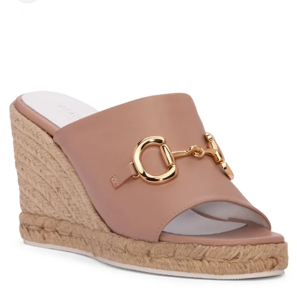 BEAUTIISOLES‎ by Robin Shreiber Norma Leather Slip On Wedge