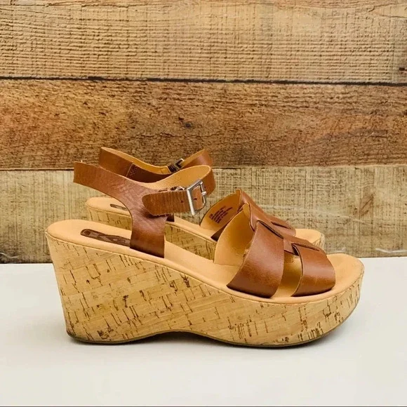 Korks by Kork Ease Leather Wedges