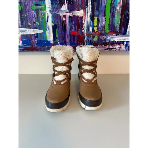 Sorel Kinetic Conquest Winter Waterproof Leather Boots | Size 6