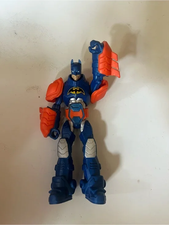 Blue and Orange Kids Action Figure - Armored Bat Hero