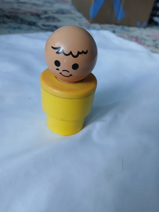 Vintage 1974 Fisher Price Little People Yellow Big Chunky Jumbo Figure